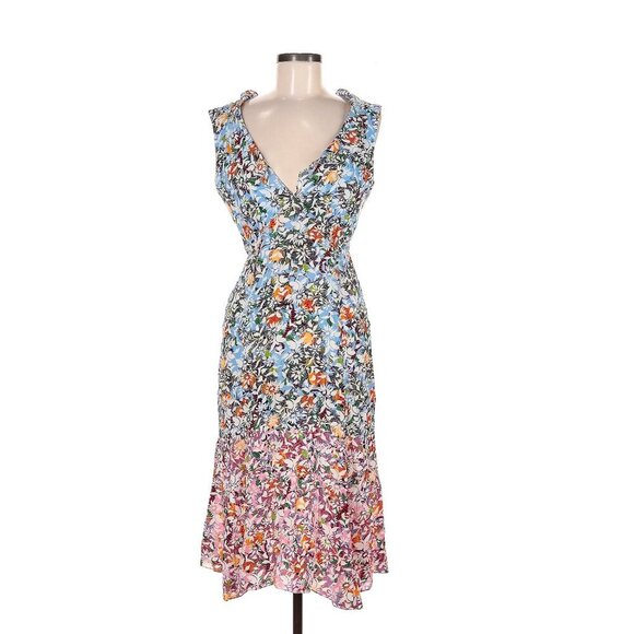 Saloni Holly Pink Margerite Midi Dress 8 - Picture 3 of 6